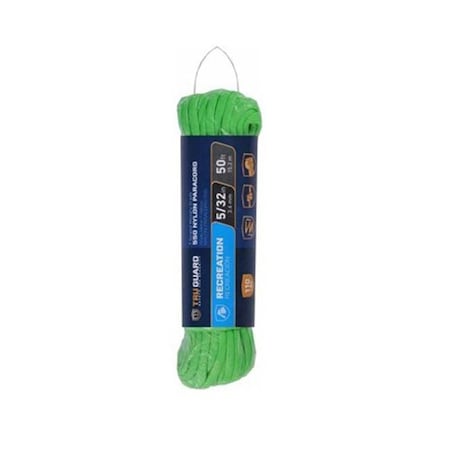 Mibro 0.15 in. x 50 ft. Tru Gaurd Para Cord, Green 231573